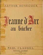 Score of Jeanne d'Arc au bûcher (by permission Salabert)